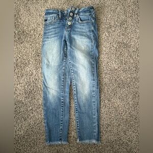 KanCan High Rise Button Fly Blue Jeans